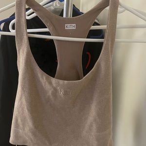 Womens large kith tank top in cream